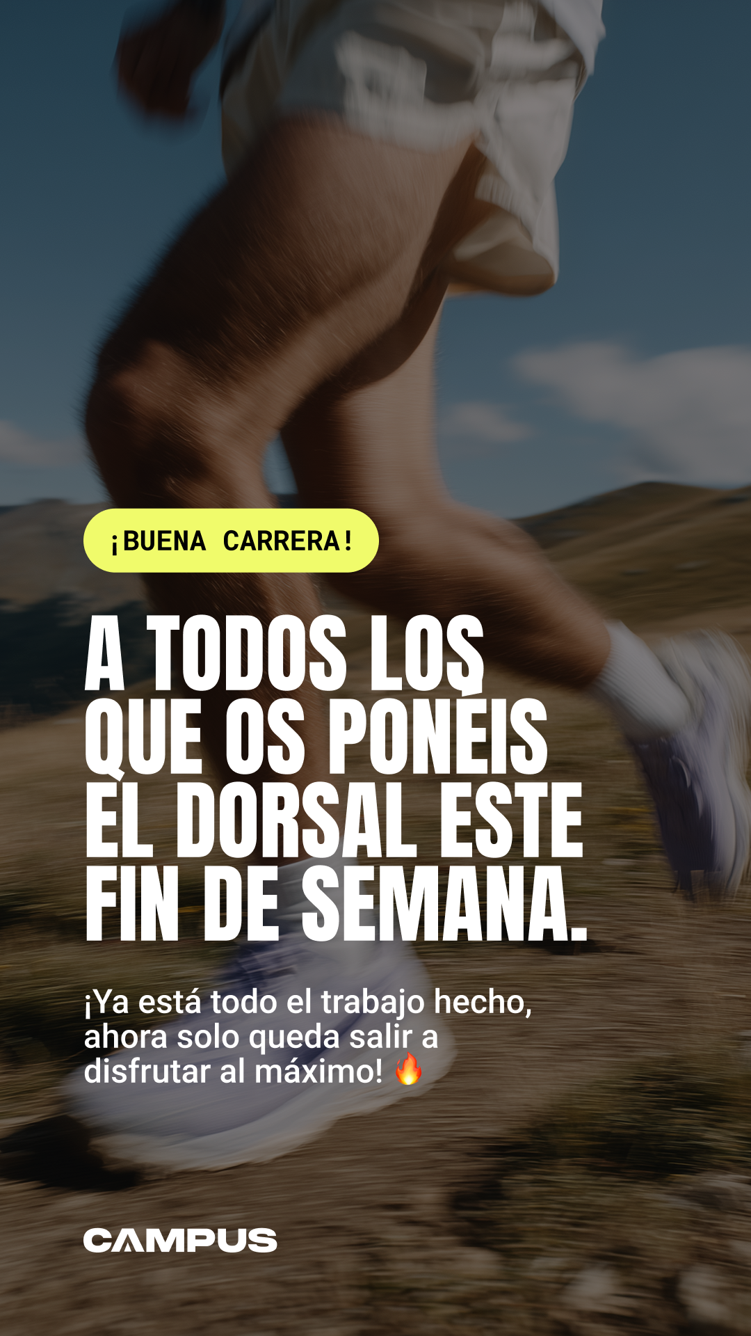 Mensaje de buena carrera de Campus