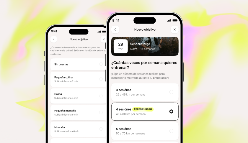 Plan de trail personalizado de Campus